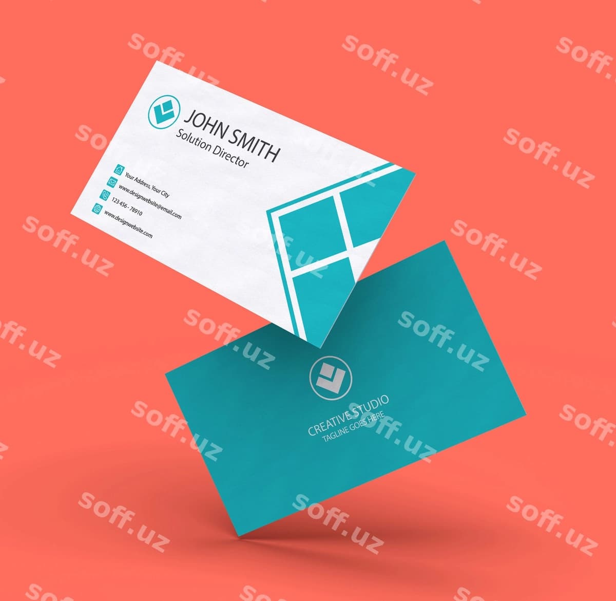 Bisnes karta mockup | Business card mockup