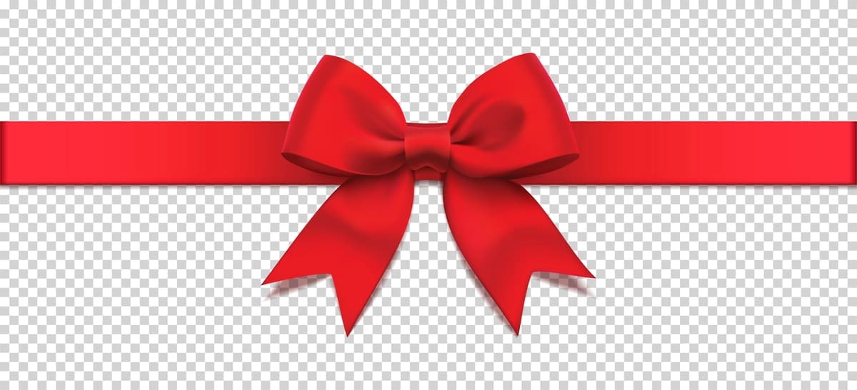 Haqiqiy vektor piktogramma tasvirlangan qizil ipak tasma, kamon bilan ajratilgan | Realistic vector icon illustration red silky ribbon with bow isolated