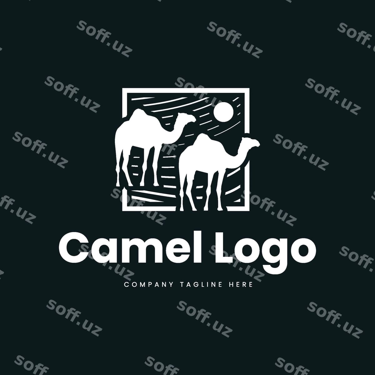 Begemot logotipi dizayni | Camel logo design