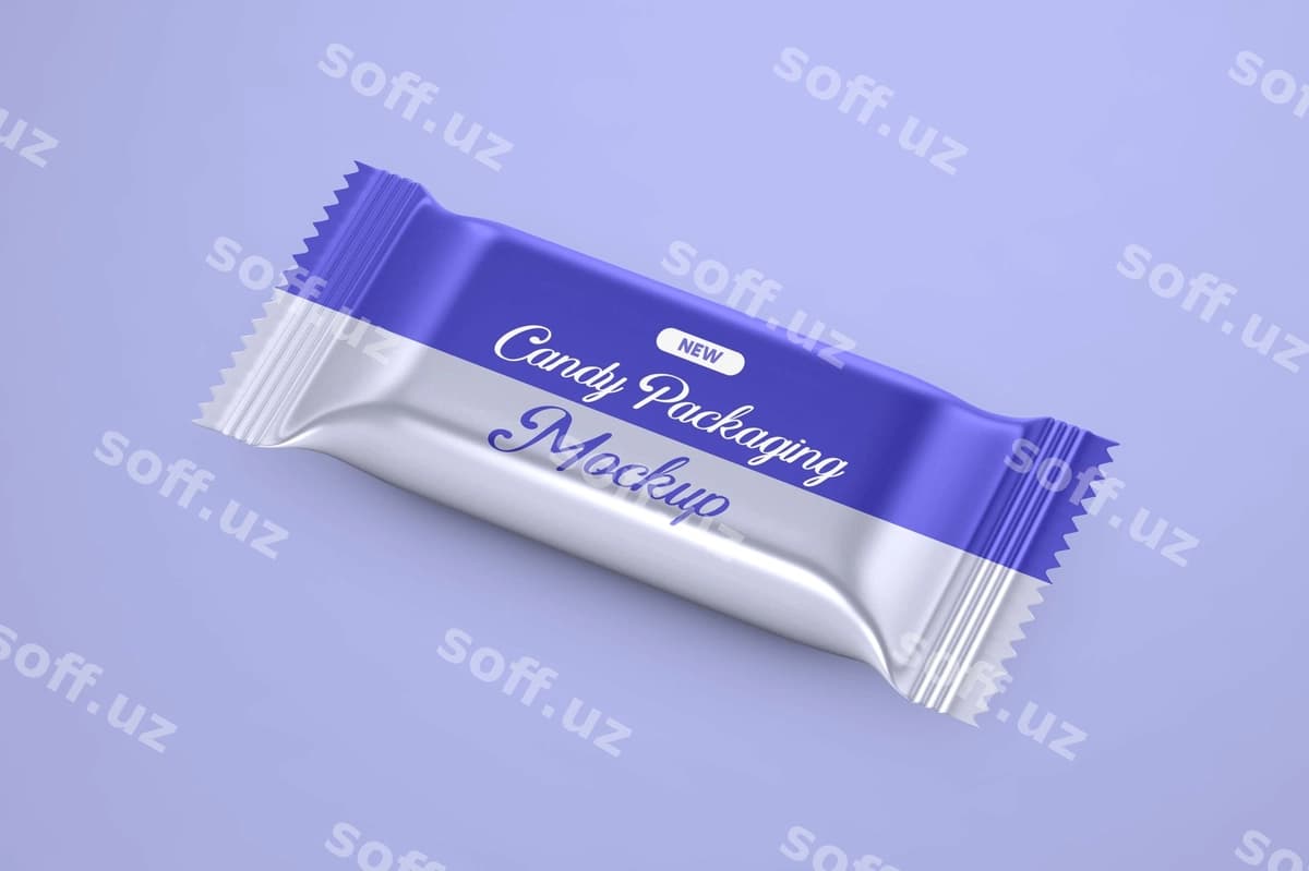 Shirinlik qadoqlash mockup | Candy packaging mockup