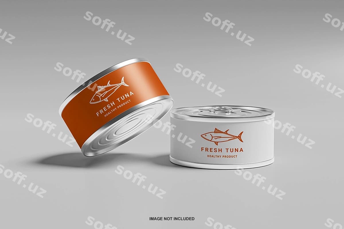 Konserva tuna namuna | Canned tuna mockup