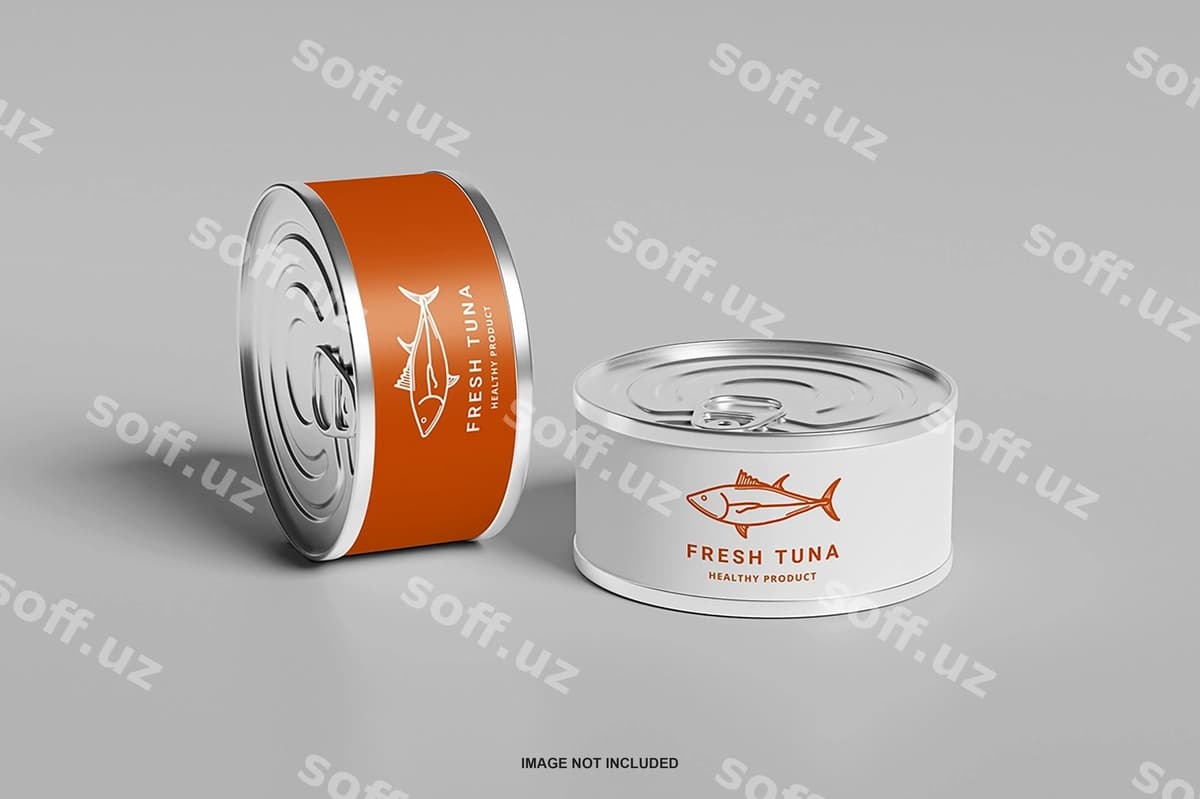 Konserva tuna namunasi | Canned tuna mockup