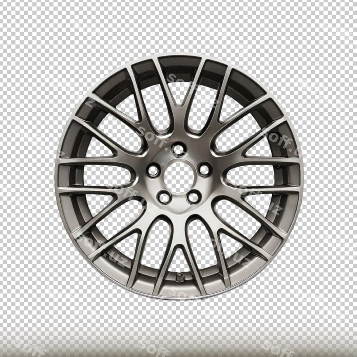 Mashina diski ajraltirilgan shaffof orqa fonda | Car rim isolated transparent background