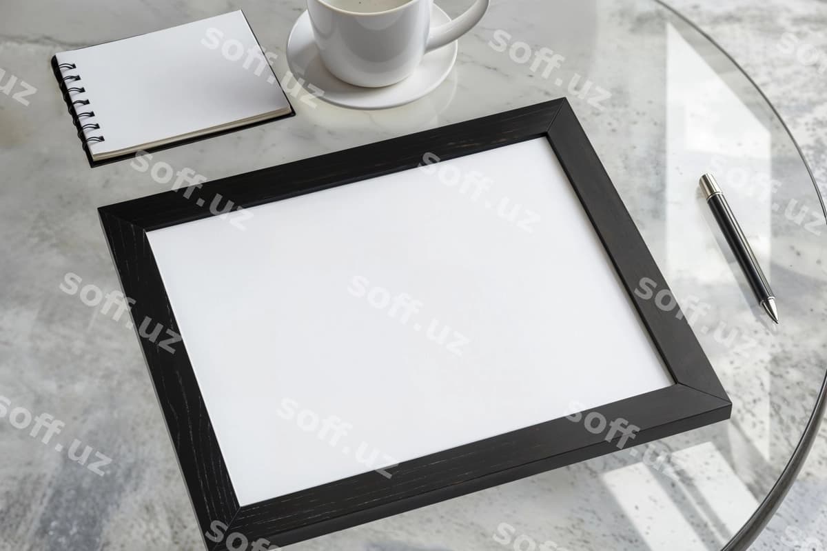 Guvohnoma ramka namuna | Certificate frame mockup