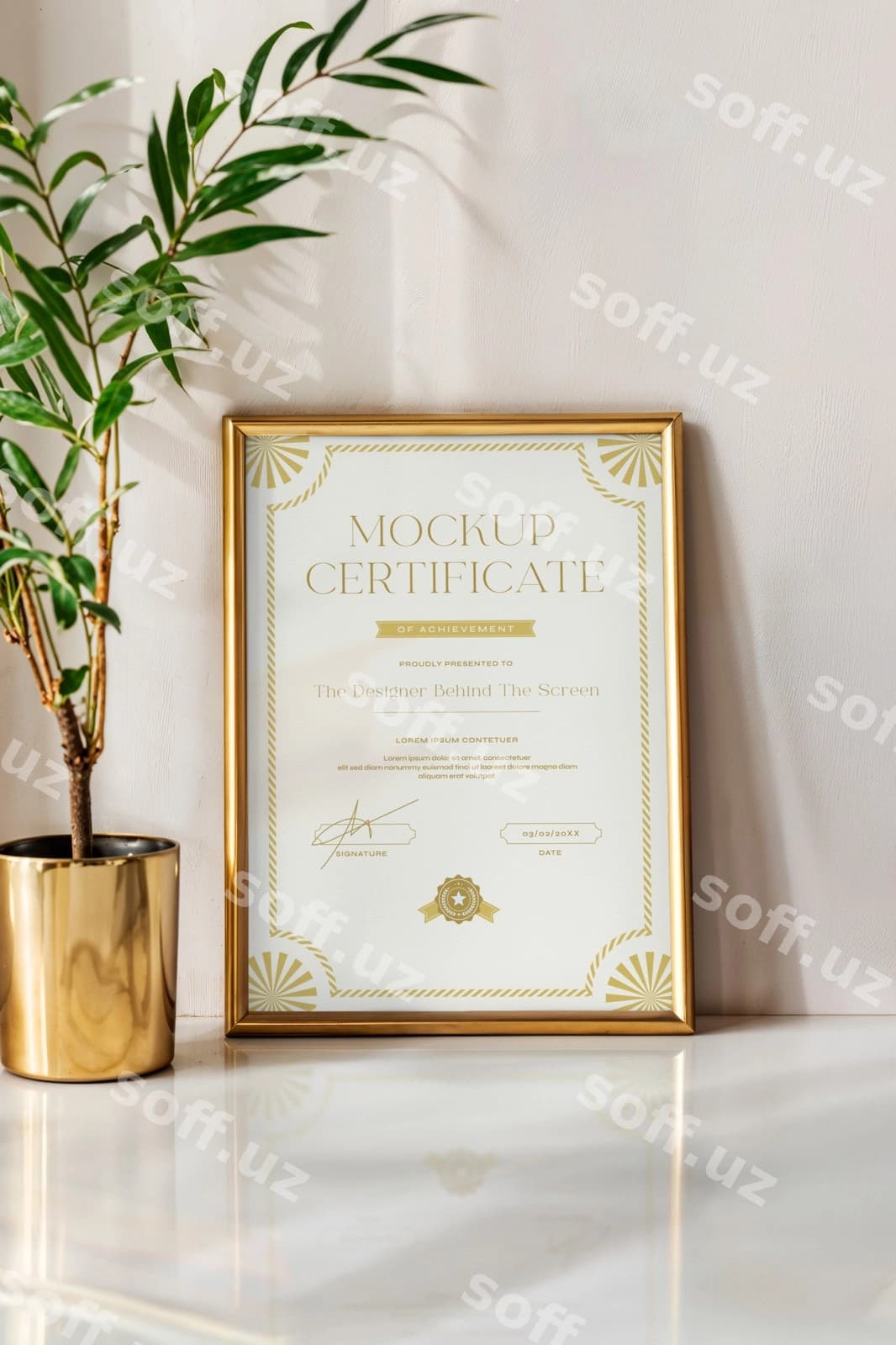 Sertifikat namunasi | Certificate mockup