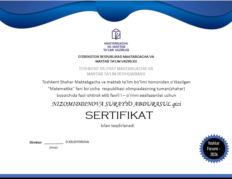 Sertifikat shablon