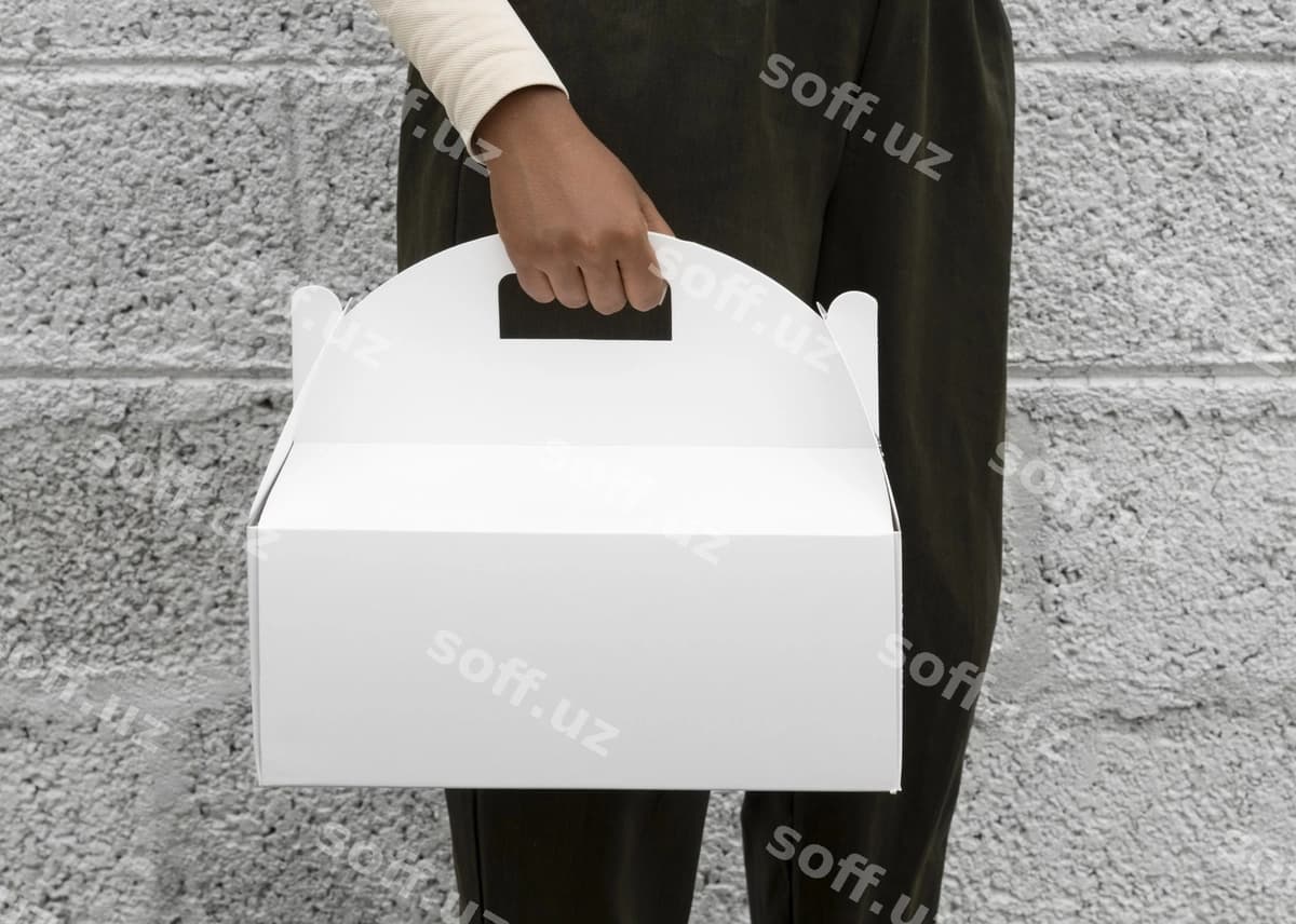 Yaqin rasm kvadrat qutcha namunasi | Close up square box mockup