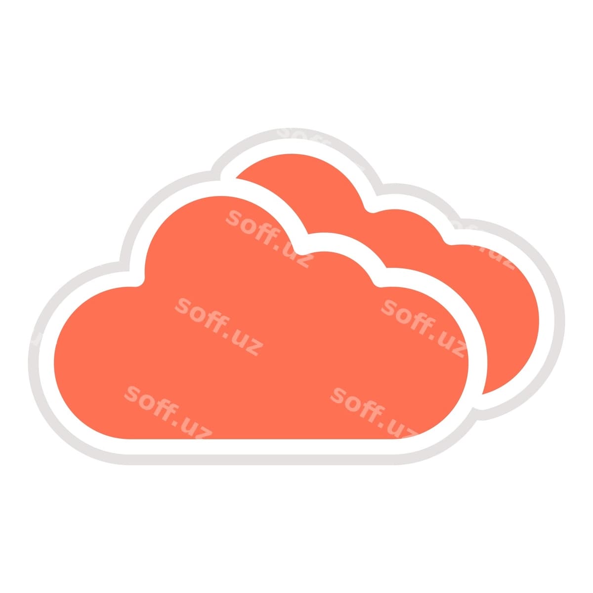 Bulut vektor ikonka dizayn illustratsiyasi | Cloud vector icon design illustration