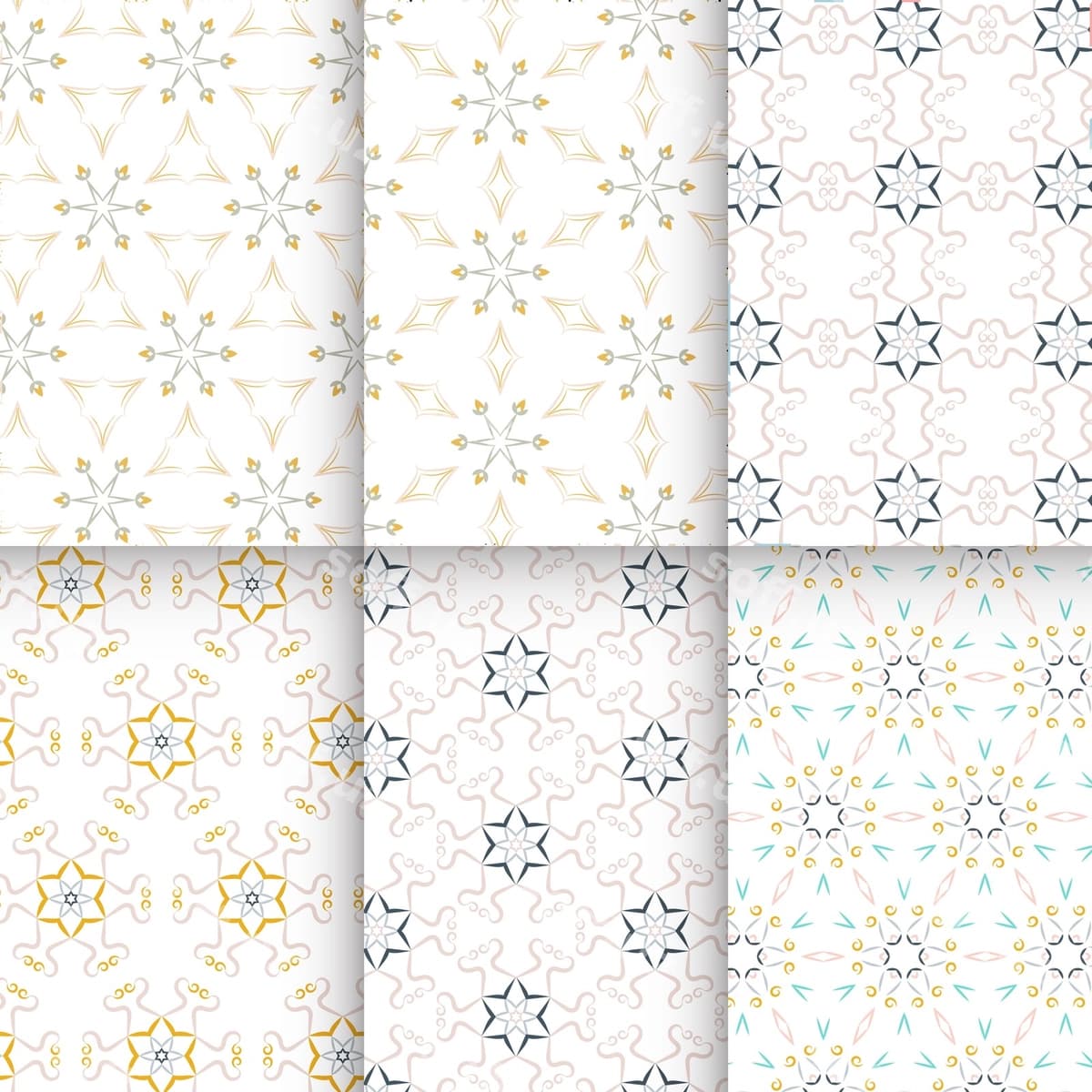 Raqamli gich naqshlar to'plami | Collection digital tiles patterns