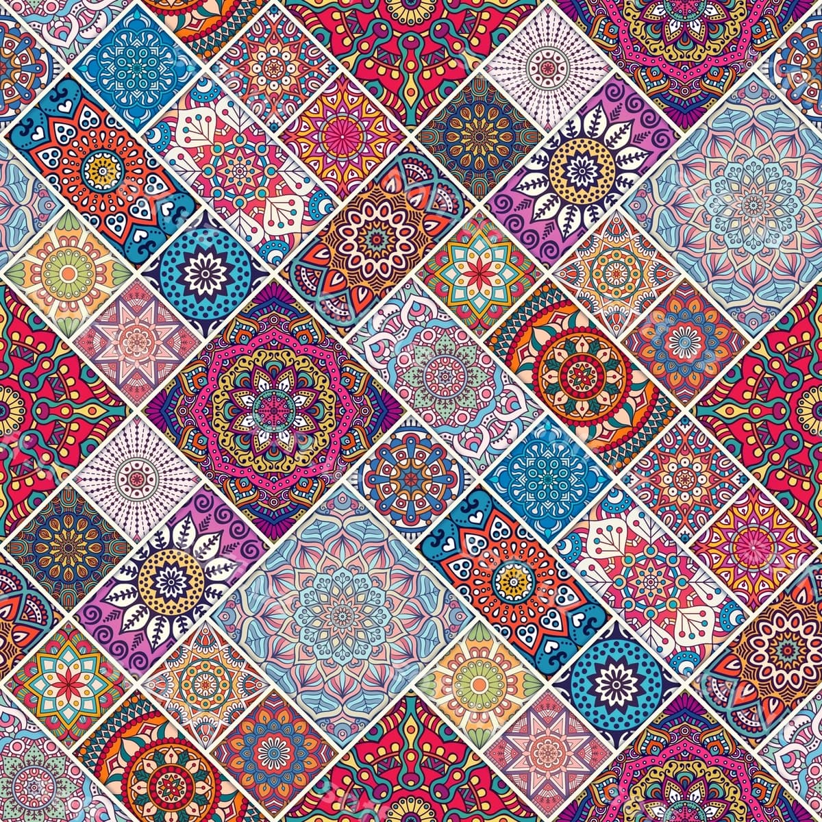 Rangli etnik naqsh | Colorful ethnic pattern