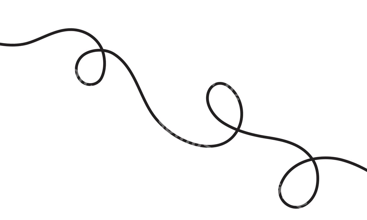 Davriy chiziq san'ati o'tkazuvchi aylanmalar | Continuous line art flowing swirls