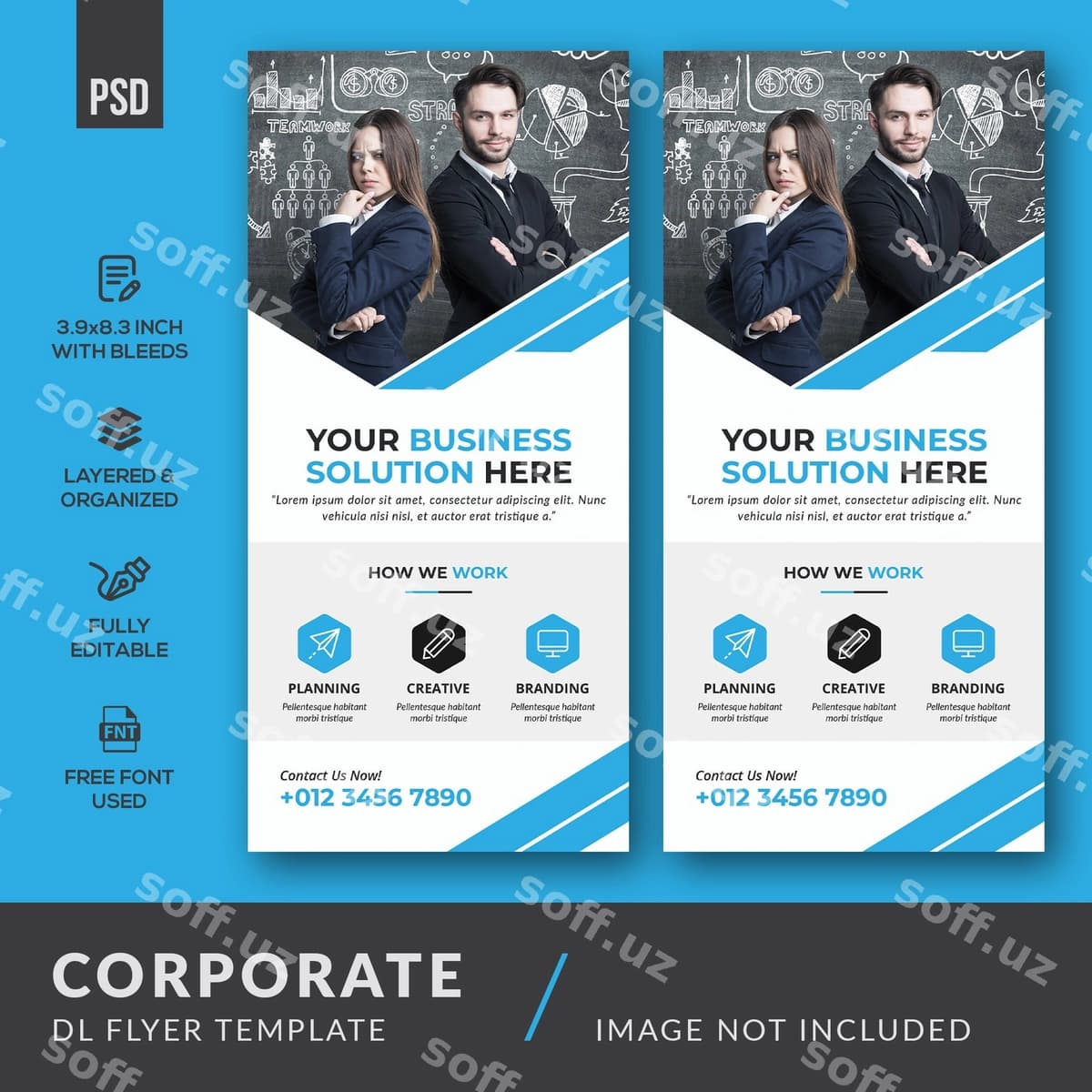 Korporativ dl flyer | Corporate dl flyer