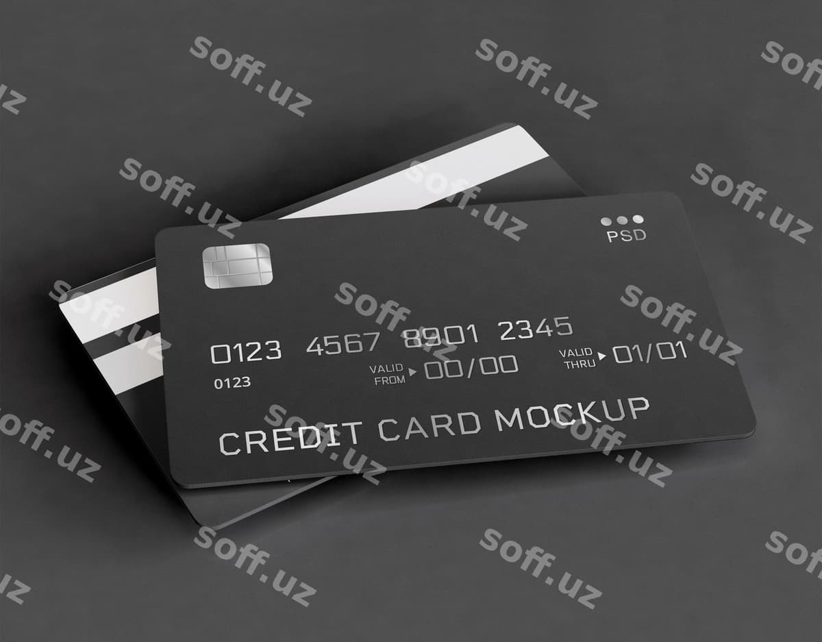 Kredit kartalari namunasi | Credit cards mockup