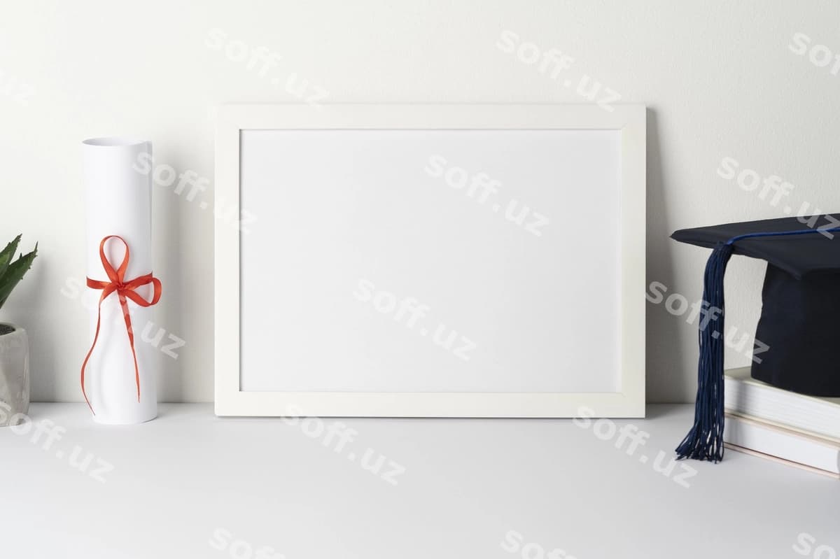 Diploma ramka mockup dizayni | Diploma frame mockup design