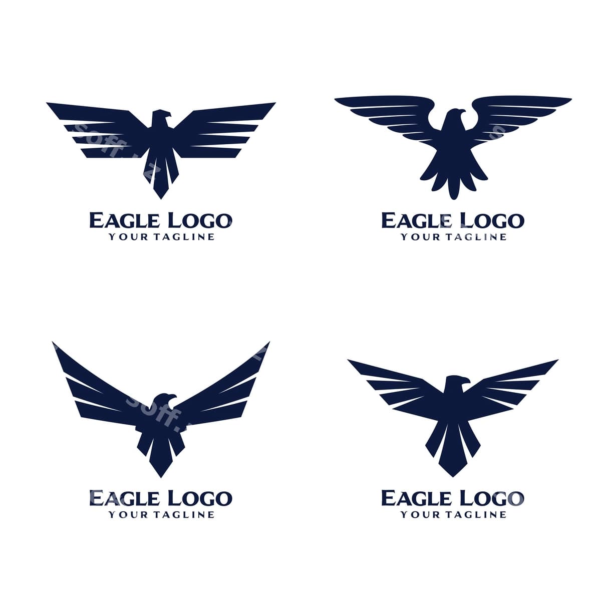 Sher parri logotipi dizayni | Eagle bird logo design