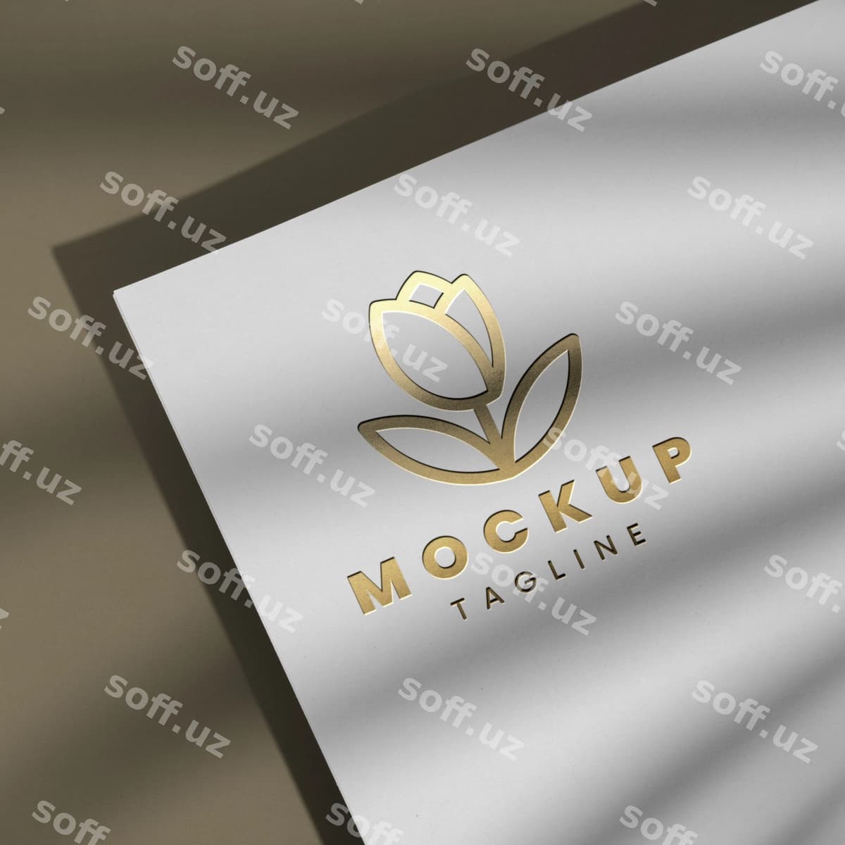Effekt logotip detali namunasi | Effect logo detail mockup
