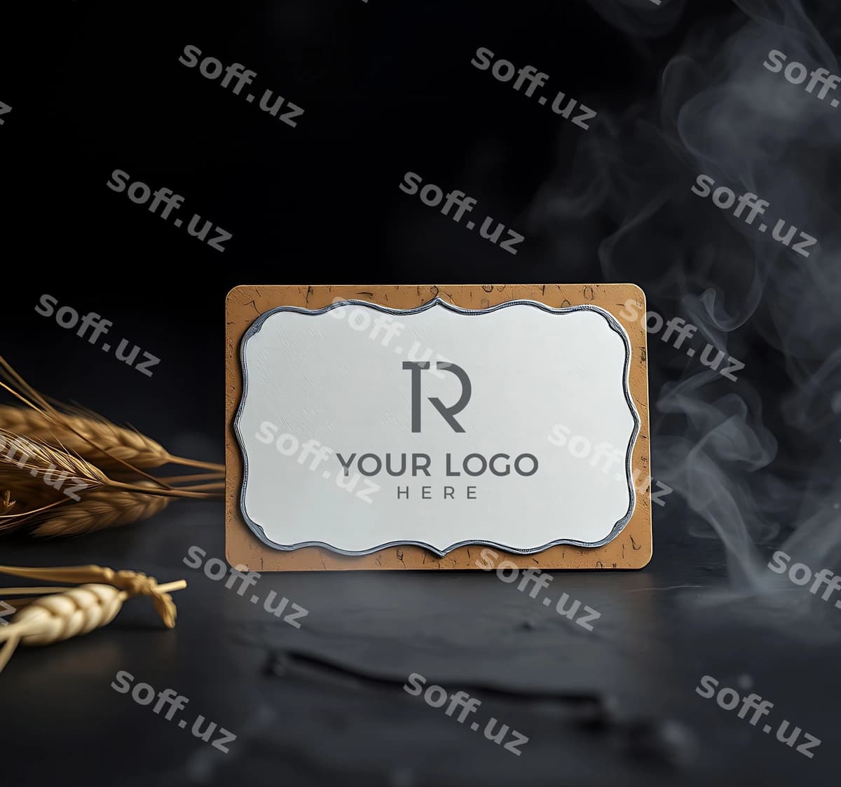 Chiroyli biznes karta namunasi | Elegant business card mockup