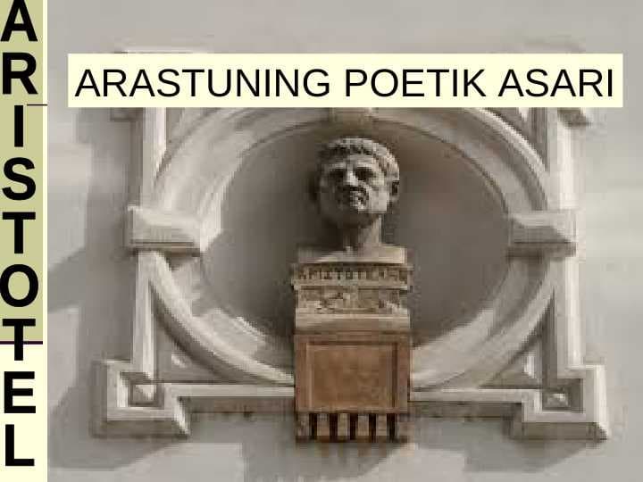 ARASTUNING POETIK ASARI