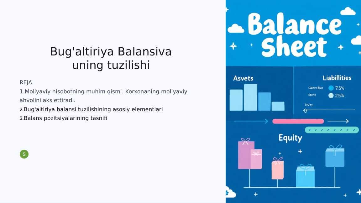 Bug'altiriya Balansiva  uning tuzilishi