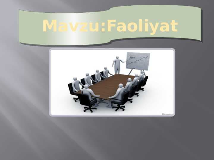 Faoliyat