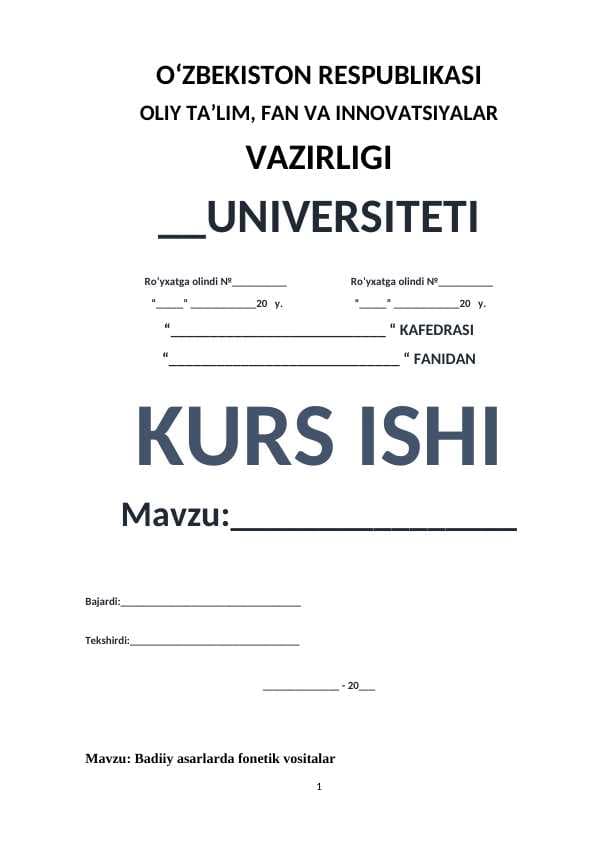Badiiy asarlarda fonetik vositalar