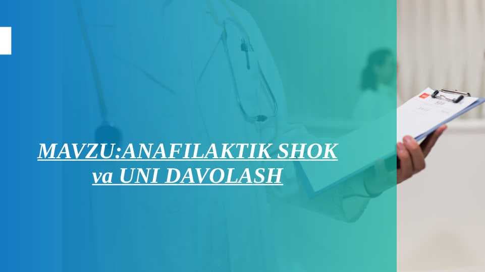 Anafilaktik Shok ppt
