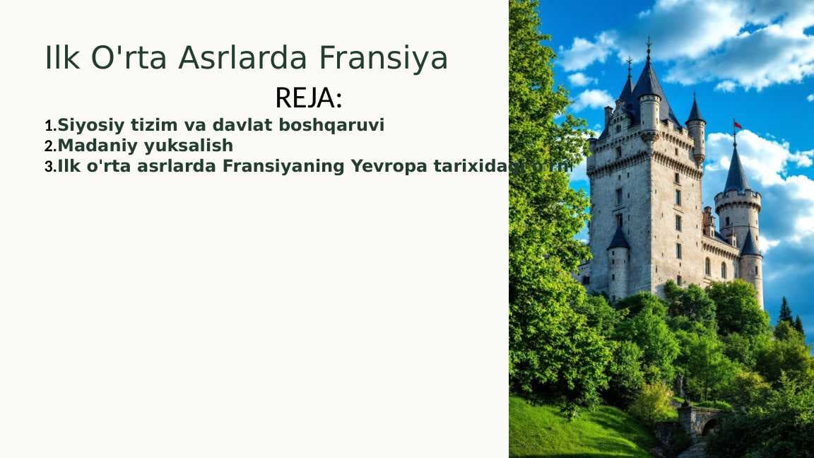 Ilk O'rta Asrlarda Fransiya