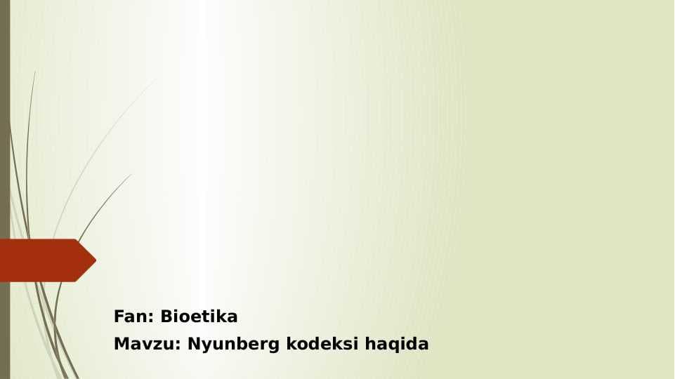 Nyurnberg kodeksi va uning tavsifi
