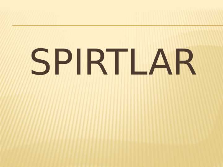 SPIRTLAR