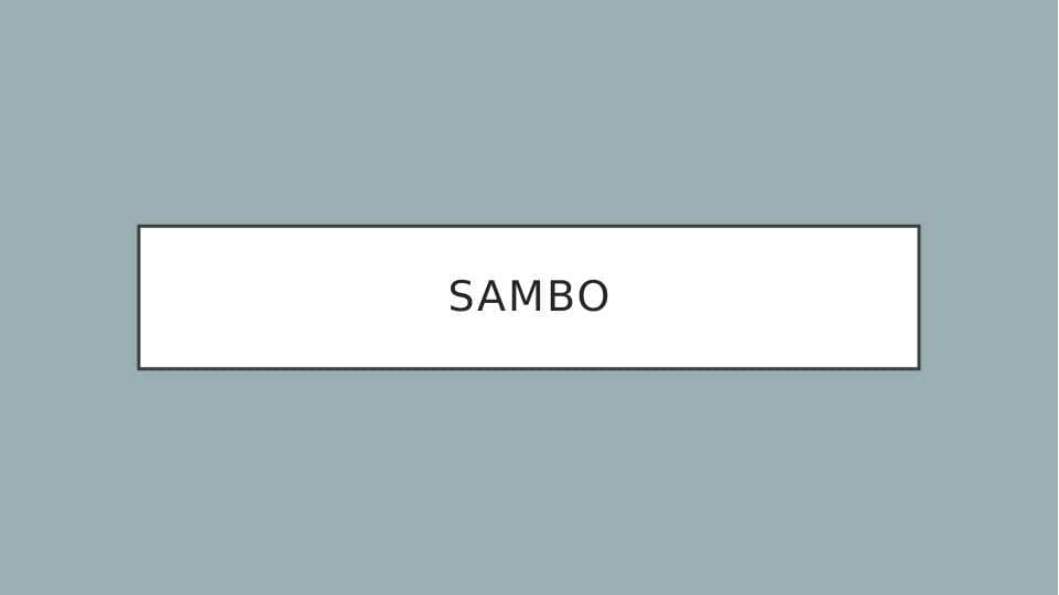 Sambo sporti haqida