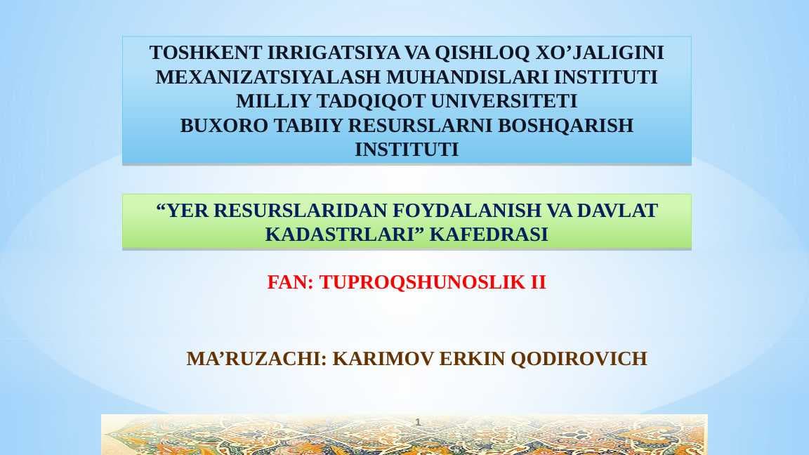 TOG‘ TUPROQLARI