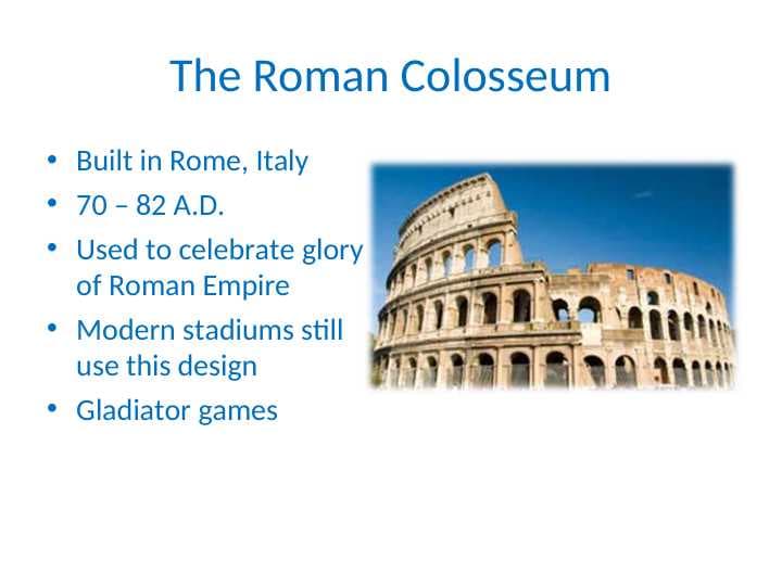 The Roman Colosseum