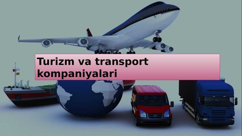 Turizm va transport kompaniyalari