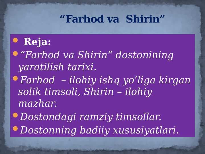 Farhod va  Shirin