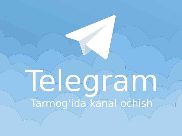 Telegram Tarmog‘ida kanal ochish