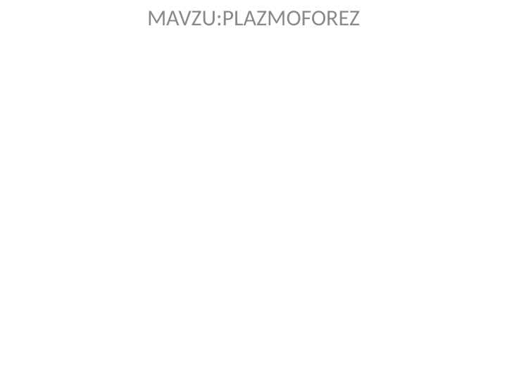 Plazmaforez