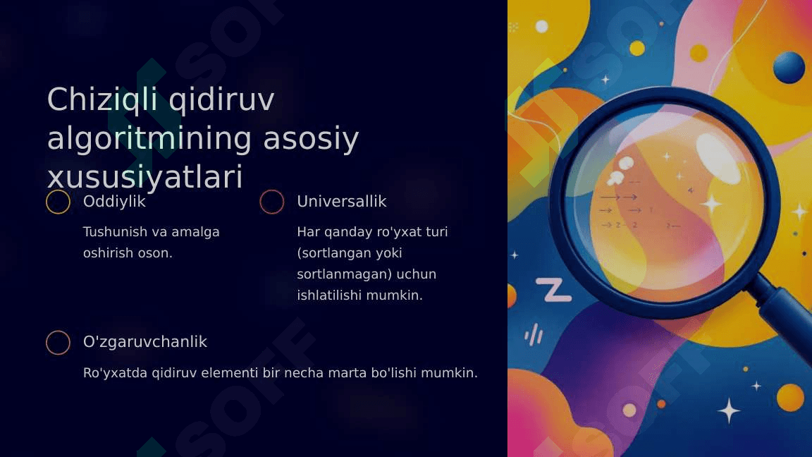 Chiziqli qidiruv algoritm