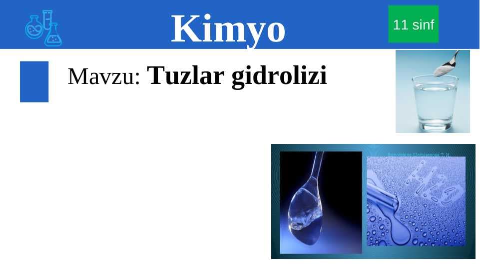 Tuzlar gidrolizi