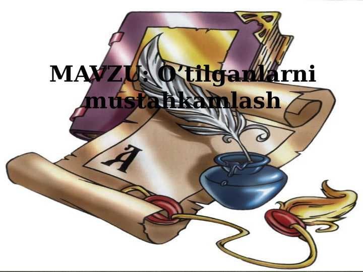 O’tilganlarni mustahkamlash 3-sinf matematika
