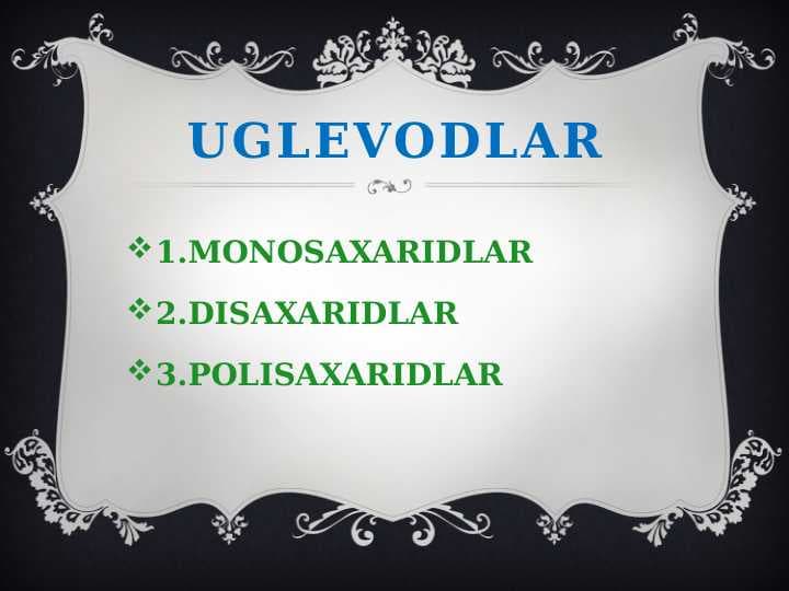 UGLEVODLAR
