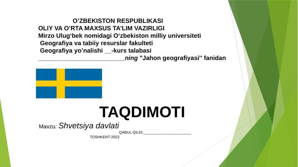 Shvetsiya davlati