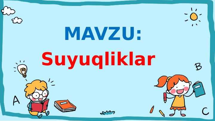 Suyuqliklar