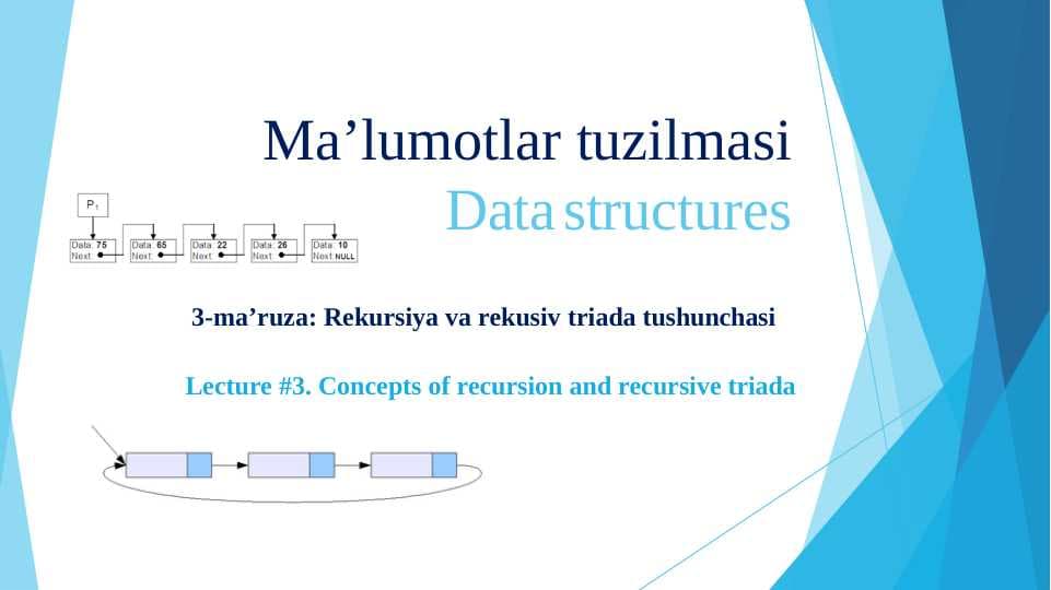 Ma’lumotlar tuzilmasi