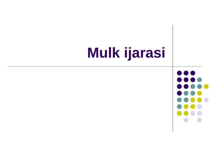 Mulk ijarasi
