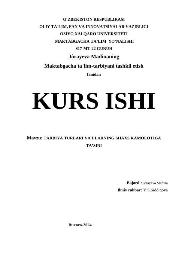 TARBIYA TURLARI VA ULARNING SHAXS KAMOLOTIGA TA’SIRIs17