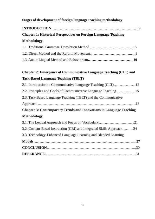 Stages of development of foreign language teaching methodology