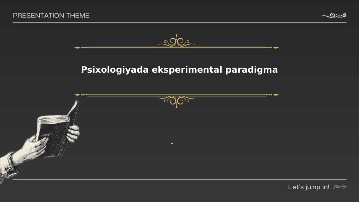 Psixologiyada eksperimental paradigma