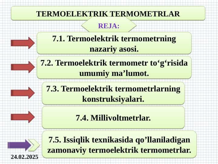 TERMOELEKTRIK TERMOMETRLAR
