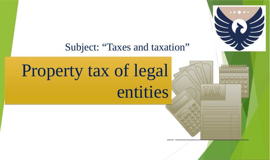 property tax from legal entity