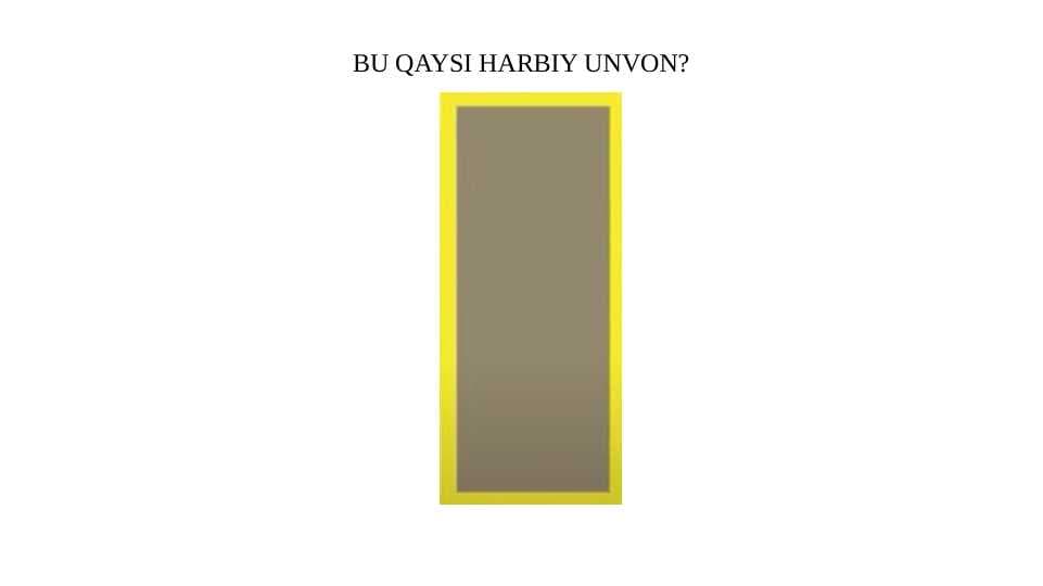 Harbiy unvonlar
